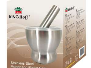 High-Quality Stainless Steel Mortar and Pestle Set with PE Cover - Ideal for Kitchen Use