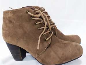 Assorted Lot of Women's Ankle Boots and Boots Wholesale - Variety in Models and Sizes