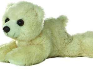 Mini Flopsies Arctic Polar Bear aproximativ 21 cm - figură de pluș