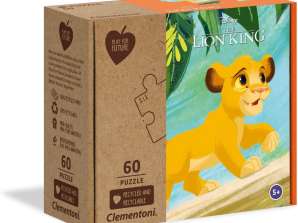 Clementoni 27002 - Βασιλιάς των Λιονταριών - 60 κομμάτια Παζλ - Ειδική Σειρά Παζλ - Παίξτε για το Μέλλον