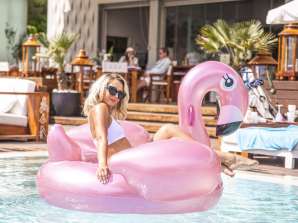 Swim Essentials - Piepūšamais Flamingo 150x115cm