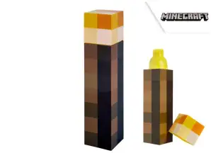 Minecraft - Vesipullo Minecraft-taskulampun muodossa / pullossa 