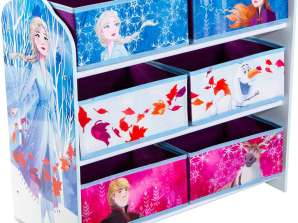 The Ice Queen - prateleira para armazenamento de brinquedos com seis caixas para crianças