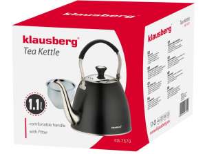Wysokiej jakości czajnik do herbaty ze stali nierdzewnej z filtrem, pojemność 1 l do indukcji i wszystkich źródeł ciepła - KB-7570