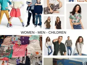 Nové dámské oblečení pánské a dětské šarže rozmanitéº