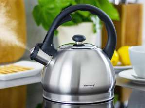 Klausberg KB-7042 1.8L Stainless Steel Whistling Kettle for All Cooking Sources