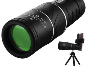 TÉLESCOPE MONOCULAIRE AVEC SUPPORT 16×52 SKU:319-E (stock en PL)