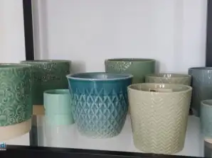 Vasi da fiori in ceramica Stocklot seconda scelta Made in Portugal di alta qualità
