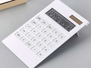 12-sifret solkalkulator, salgsfremmende kalkulator avtrykk med logoen din