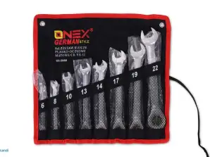 OX-2066 Set cheie cu clichet plug-in Onex Oțel crom vanadiu - 8 bucăți
