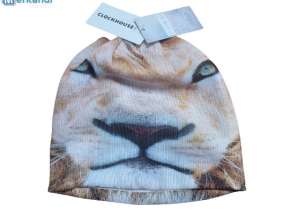 Children's winter beanie with tiger pattern from C&A
