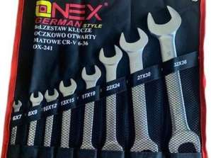 OX-241 Onex Spanner 8 dalių 6-36mm - chromo vanadžio plienas