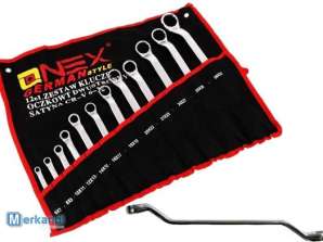 OX-3245 Onex Ring Wrench Set 12-piece 6 to 32mm - Chrome Vanadium Steel