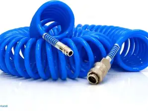 OX-851 Onex 15 Meter Spiral Hose - 1/4' Compressor Hose - 10 bar