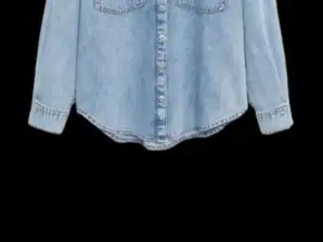 Mango Ladies denim Shirt  Premium Fabric 100 % Cotton Denim XS to XL