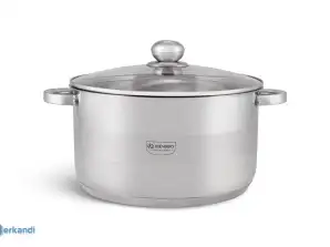 EB-3009 Edënbërg Classic Line - Casserole avec couvercle - Acier inoxydable - Ø28 cm