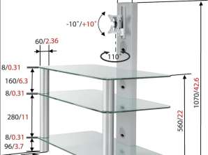 Vogels DFP89 TV table with a bracket
