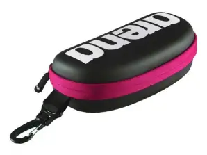 Arena Glasses Case Swimming Cap Goggle Case BLACK WHITE FUCHSIA 1E048/509