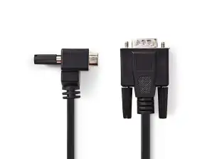Niķelēts VGA (M) kabelis, maksimālā izšķirtspēja 1280x800 5m