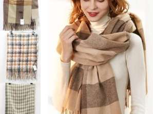 Großhandelspackung mit Premium-XXL-Schals für Damen - Vielfalt in Größen und Drucken