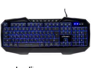 Multimedia gaming keyboard with 7 LED backlights
