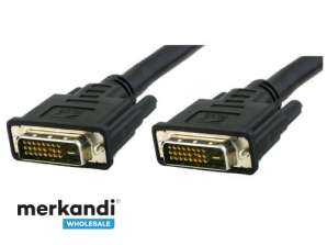 Digitaalinen DVI-näyttökaapeli M/M dual link 10 mt (DVI-D)