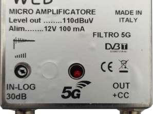 Web3 / Rlog pole amplifier with 5G filter