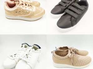 Zestaw damskich butów sportowych - różne europejskie marki