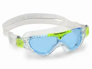 AQUA SPHERE SUNGLASSES VISTA JR MASK TRANSPARENT LIME MS5080031LB