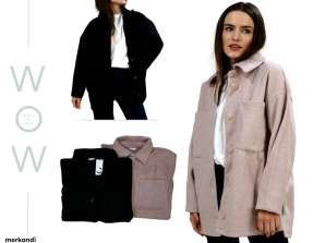Kolekce podzimních/zimních kabátů a košil Cubus - velikosti S až XXL v černé a růžové barvě