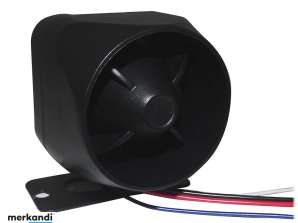 12V 20W siren with backup battery - key - trigger contact