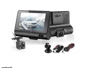 DRIVING RECORDER 3 REVERSING CAMERAS FULLHD SKU:390-B stock in Poland