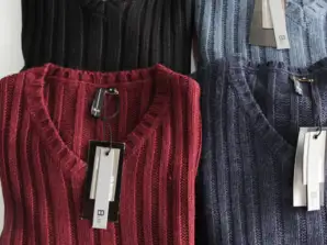 Voorraad truien en gebreide kleding voor mannen, Italiaans merk, nieuwe voorraad