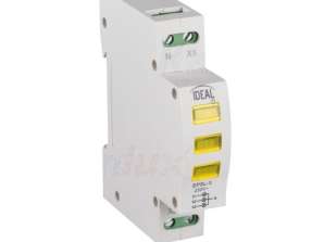 Kanlux KLI-3Y Din Rail Voltage Indicator