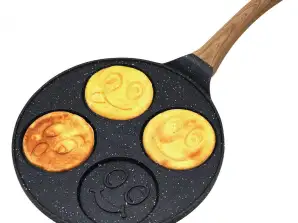Frying pan for pancakes, aluminum, marble black, Ø26,5cm KINGHoff KH-1666