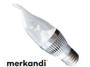 Lampe LED 3W E27 Lumière froide - Coup de vent