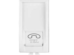 Matix-kompatible weiße Telefonsteckdose