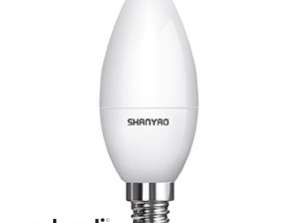 LED spuldze C37 E14 5W silta gaisma 300K 425lm