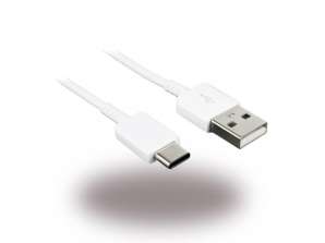 Samsung Ladekabel/Datenkabel USB auf USB Typ C 1 5m Weiß BULK   EP DW700CWE