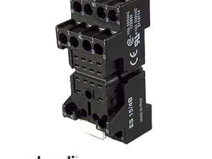Socket with screw terminals for ES 15 / 2B 2-exchange relay
