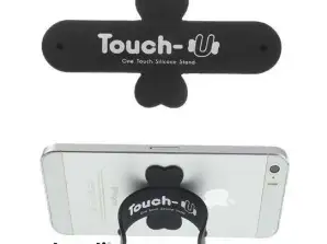 TOUCH-U - Suport din silicon pentru smartphone - Negru