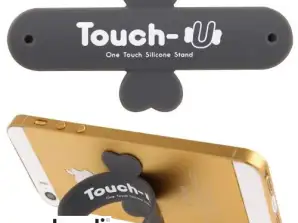 TOUCH-U - Silikonový držák na smartphone - Šedý