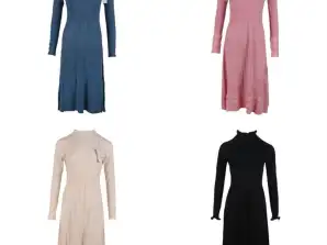 Elegant Moni&Co Women's Knitwear Dresses | Sizes S-M, L-XL - Wholesale Offer (AB79)