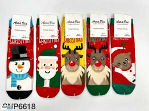 Vianočné ponožky. Veľkosti: 35-38, 38-41
