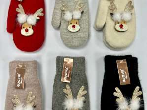 Χριστουγεννιάτικα γάντια. Πρότυπο: NK6933, NK: 9331 - ΝΕΟ
