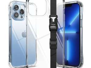 Ringke iPhone 13 Pro Max Case Fusion+ su sagtimi Balta/Juoda