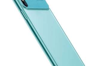 Pouzdro Baseus iPhone Xs Max Pohodlné pouzdro Cyan (WIAPIPH65-SS13)