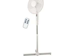 Elit Ventilator mit Fernbedienung FR-16W 16 Zoll (40cm) Standventilator, Timer 7,5 Stunden,