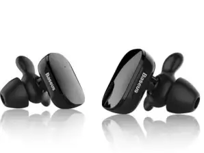 Baseus Earphone Bluetooth Encok W02 TWS Truly Wireless headset Black