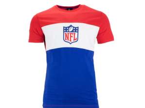 Fanātiķi NFL Pannelled T-krekls Nacionālās futbola līgas logotips S - 3XL